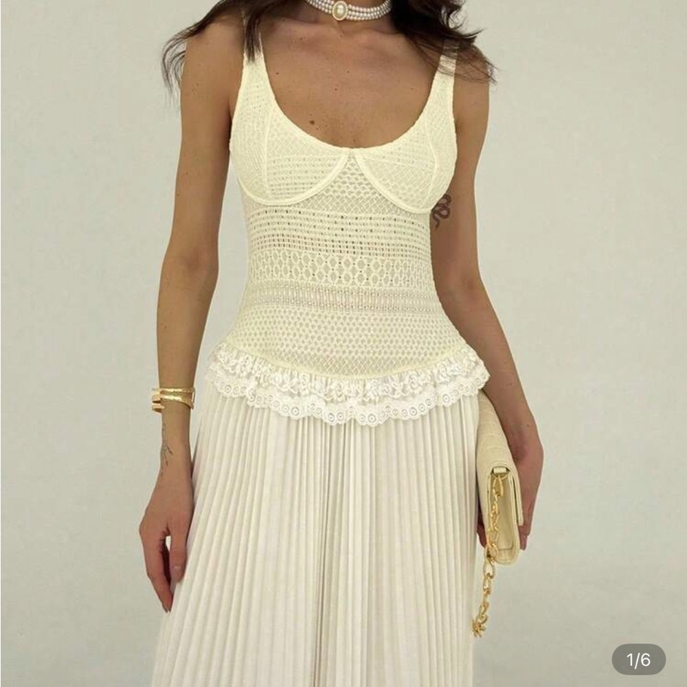 Elegant Cream SHEIN Dress size M